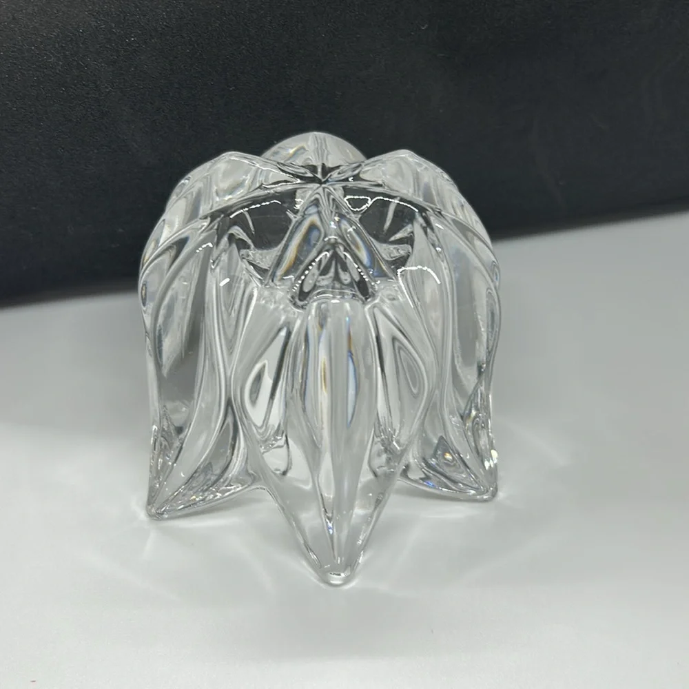 KOSTA BODA Crystal Clear Tulip Flower Votive Candle Holder Sweden 3 x 3 3/4